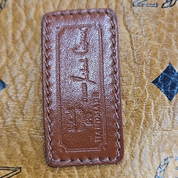 Authentic MCM Monogram Vintage Shoulder Tote Bag Cognac Visetos - Picture 12 of 16